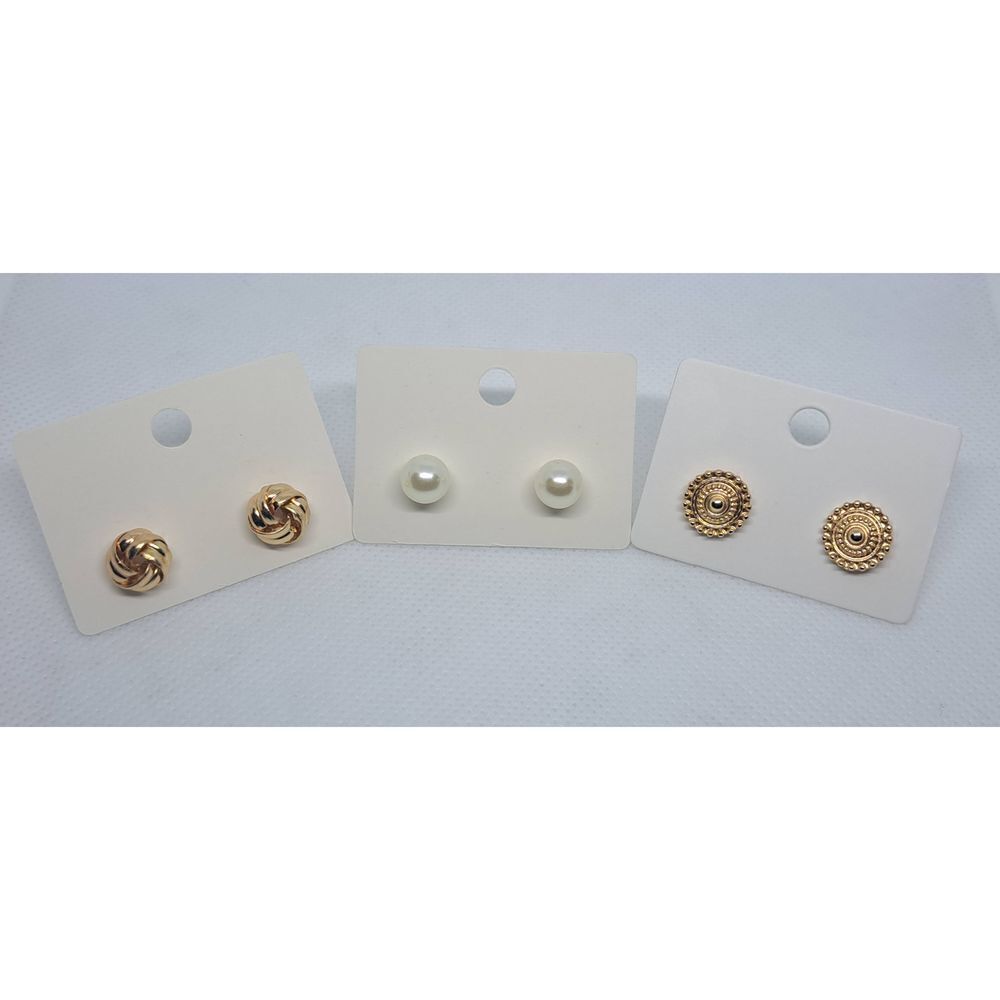 3 for $10 stud earrings